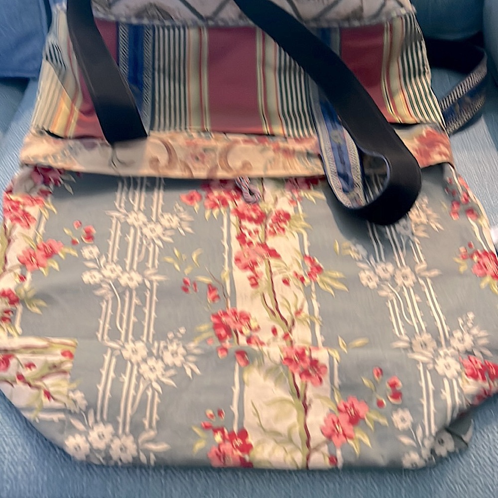 Rare Mac Childs 1983 Collector Mixed Fabrics ShoulderTote Bag Collector LikeNew - Picture 8 of 8